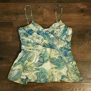 Anthropologie | Odille Green Tropical Tank
